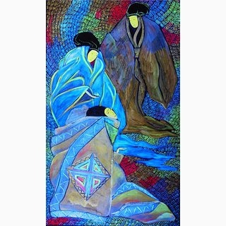 «Бездельники»<br />2004 г., холст, акрил, 60x100