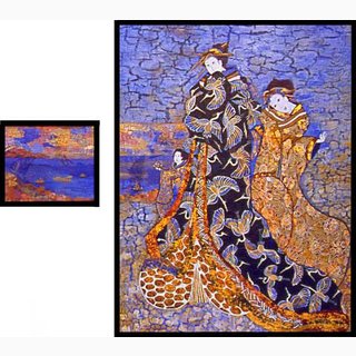 «Вспугнуть в тумане красных журавлей»<br />2002 г., холст, акрил, 60x80