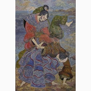 «Борьба»<br />2009 г., холст, акрил, 60x100