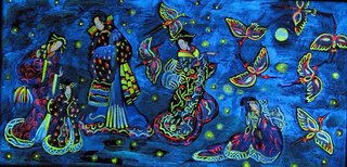 «Весна уходит. Птицы плачут и у рыб Слезы на глазах»<br />2007, canvas, acrylic paints, 60x40