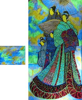 «Опять солнечный ветер»<br />canvas, acrylic paints, 60x100<br />2003