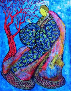 «Красное дерево»<br />2004, canvas, acrylic paints, 60x80