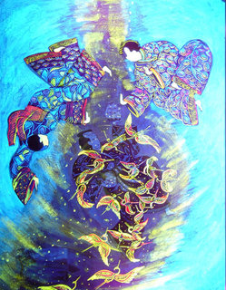 «Млечный путь»<br />2004, canvas, acrylic paints, 70x90