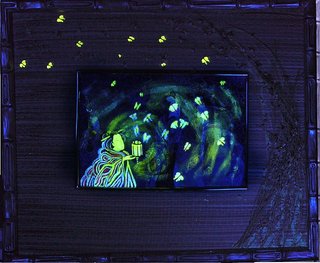«Я — светлячок полуночный, Мне слаще всего полынь У хижины одиночной»<br />2006, canvas, acrylic paints, 20x30