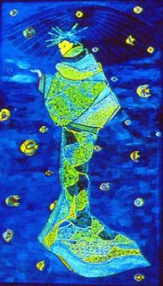«Рыбка»<br />2003, canvas, acrylic paints, 50x90