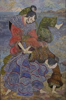 «Fighting»<br />2009, canvas, acrylic paints, 60x100